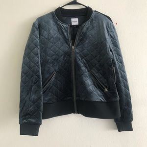 Kensie size M velvet bomber jacket